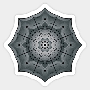 Black and White Mandala Pattern Sticker